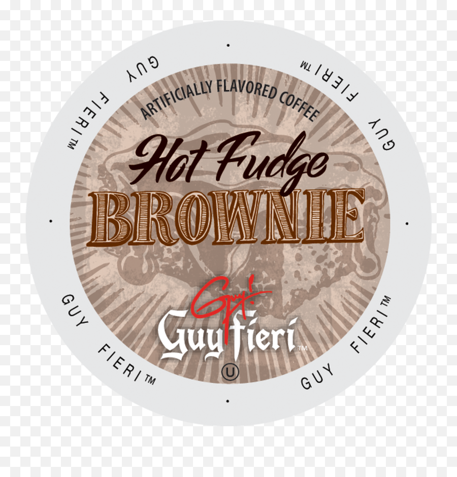 Guy Fieri Hot Fudge Brownie Coffee Keurig - Compatible Label Png,Guy Fieri Png