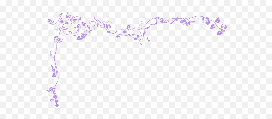 Download Vine Clipart Purple - Purple Vines Clipart Full Transparent Purple Flower Border Png,Vines Transparent
