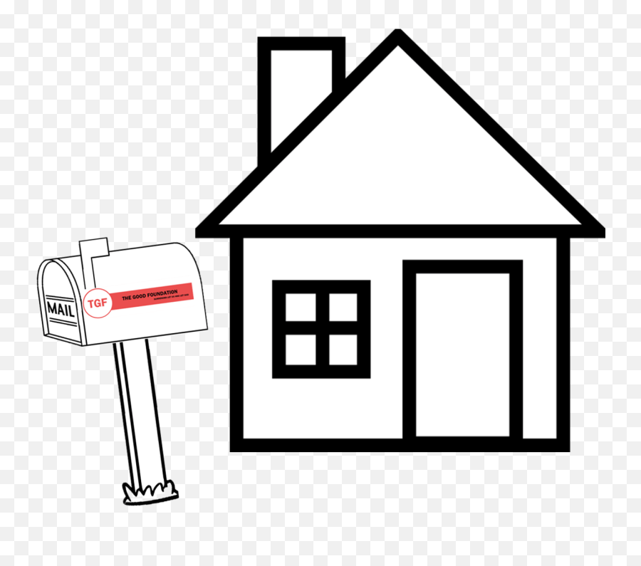 The Good Foundation Is A Structured Recovery House - Outline House Clipart Black And White Png,House Outline Png