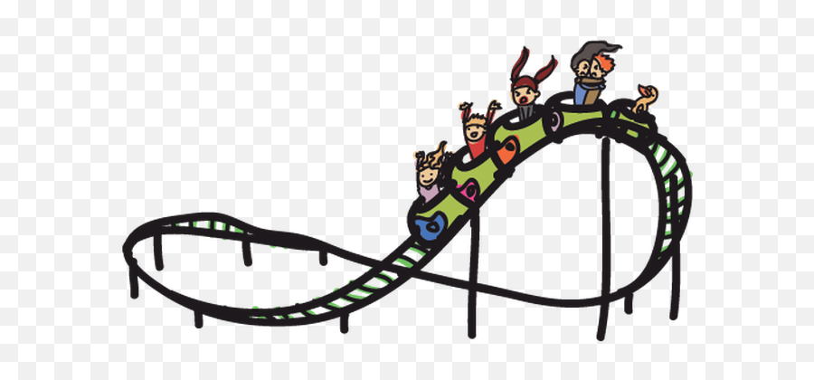 Village Fair - Rollercoaster Vector Full Size Png Download Rollercoaster Vector,Rollercoaster Png