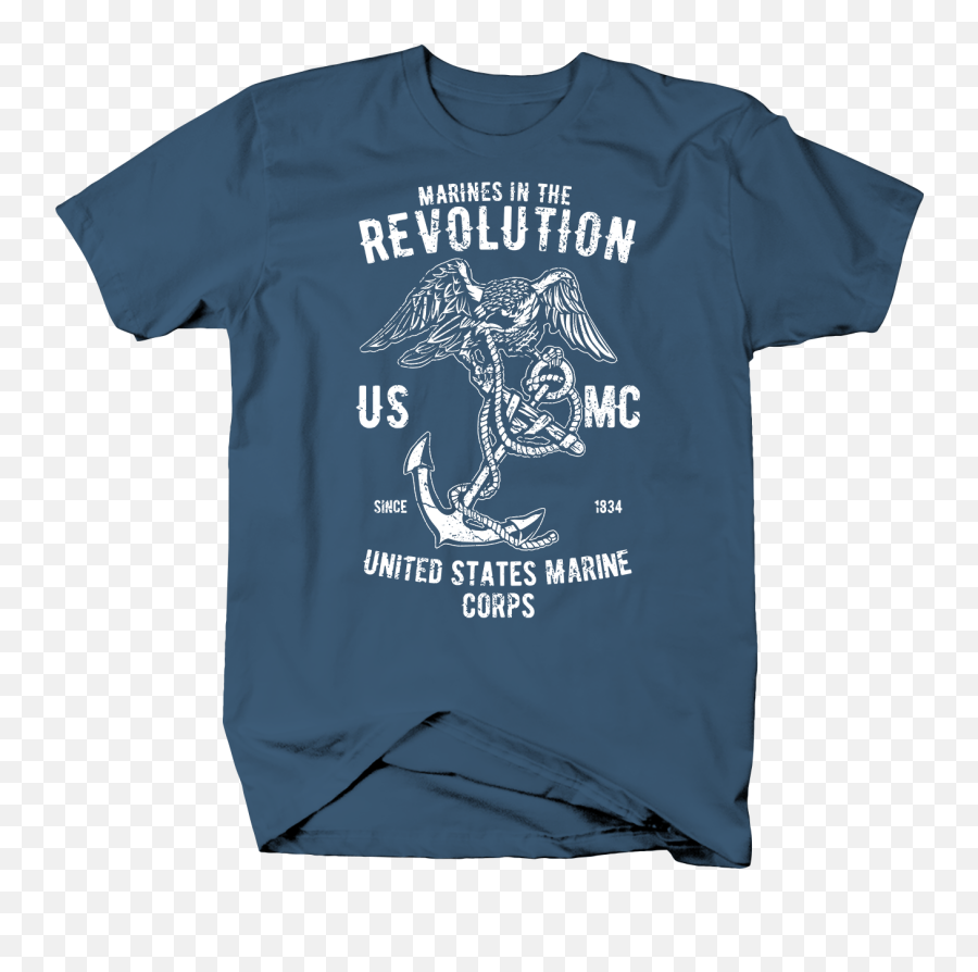 Details About Marines In The Revolution Marine Corps Eagle And Anchor Tshirt Png Globe