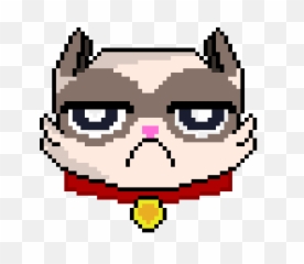 Grumpy Cat Png - Grumpy Cat Pixel Art,Grumpy Png