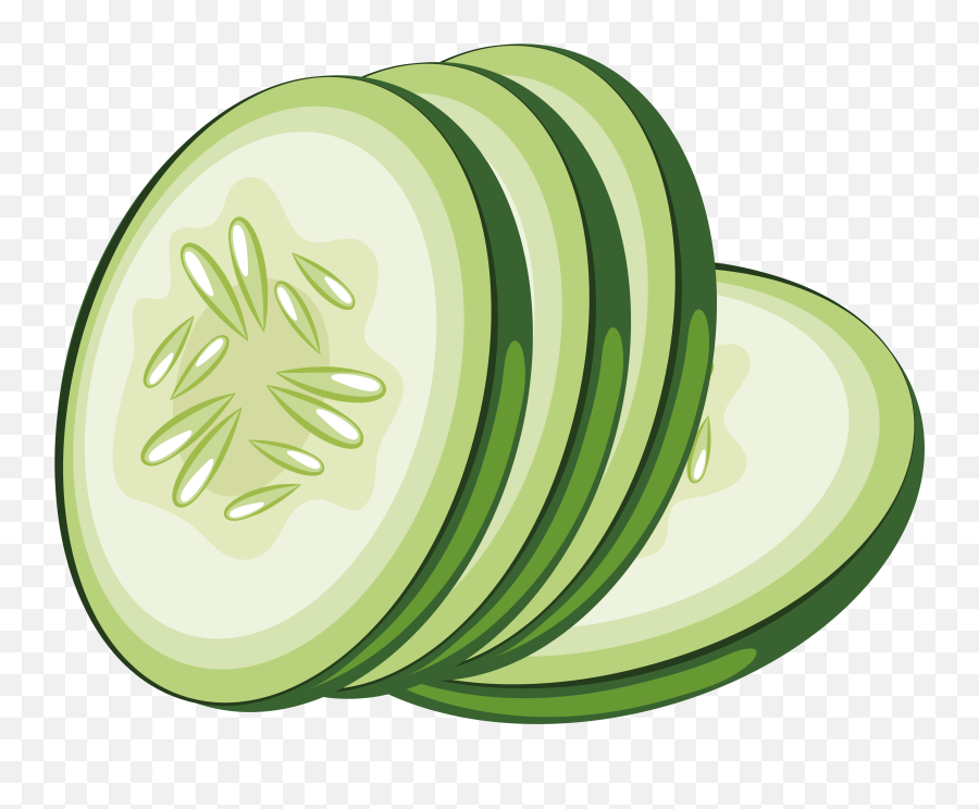 Vegetable Clipart Cucumber - Cucumber Slice Clip Art Png,Cucumber Transparent