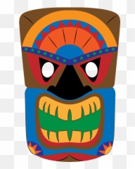 Tiki Mask Clipart - Clip Art Png,Tiki Png