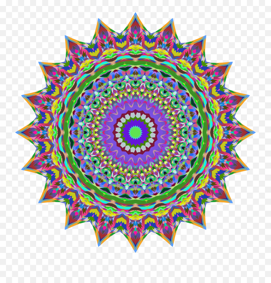 Download Free Png Prismatic Tiles Geometric Mandala No - Discount 15 Percent Png,Mandala Transparent Background