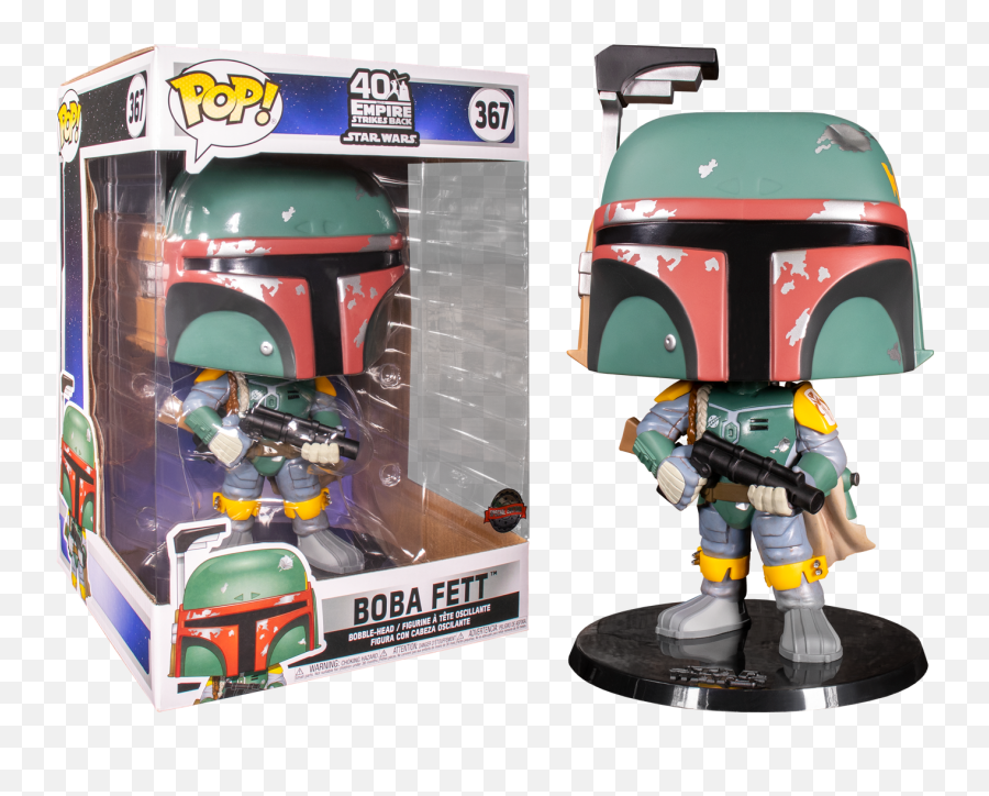 Star Wars - Boba Fett 10 Inch Pop Vinyl Figure Boba Fett Funko Pop Png,Boba Fett Png