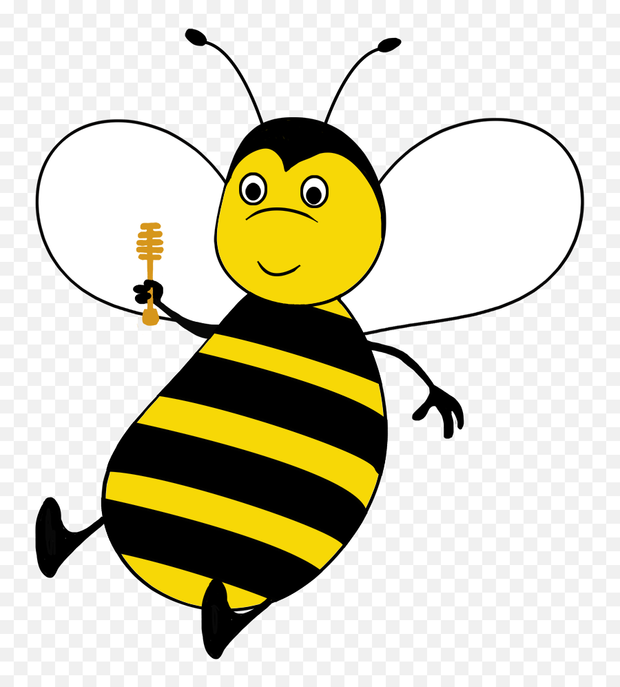 Bee Clipart - Honeybee Png,Queen Bee Png