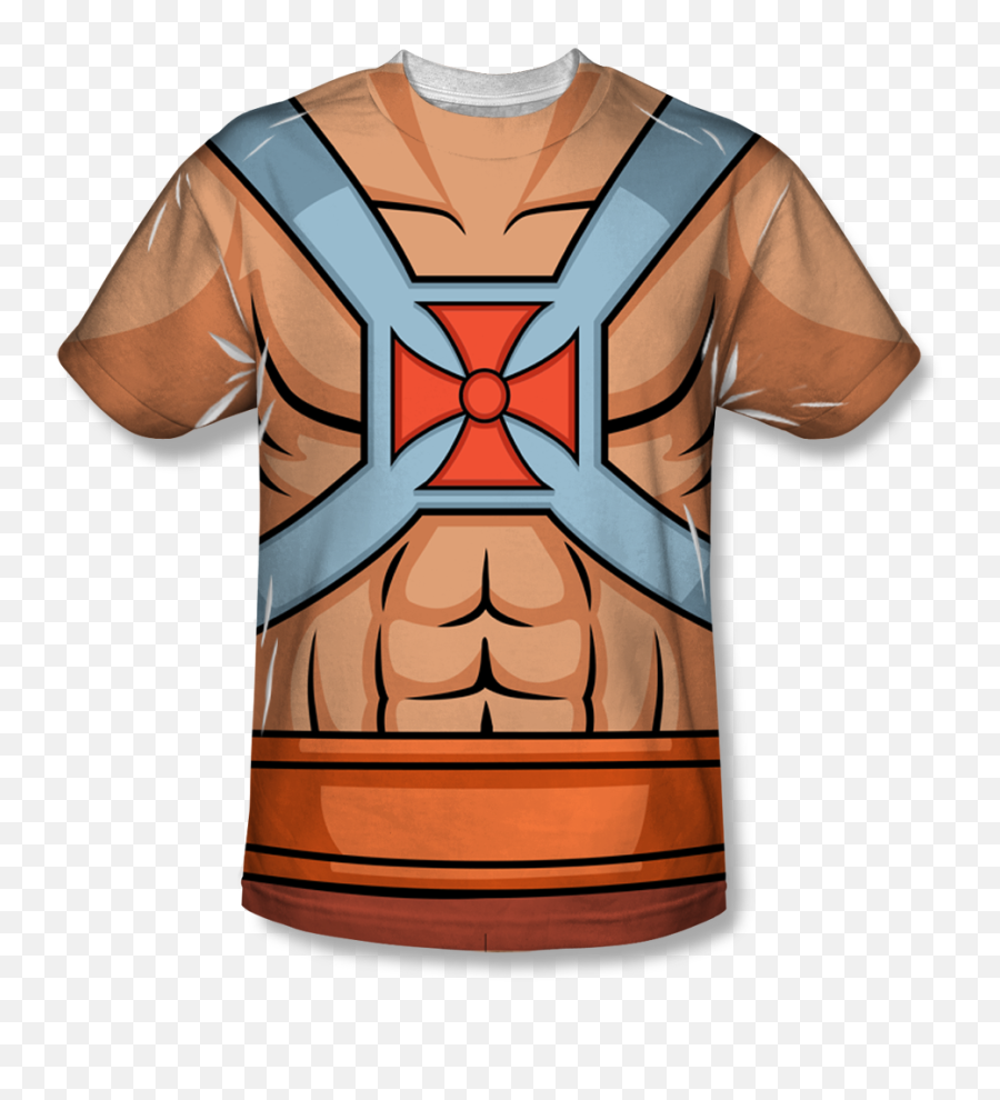 Masters Of The Universe He - Man Costume Allover Tshirt He Man Costume Shirt Png,He Man Png