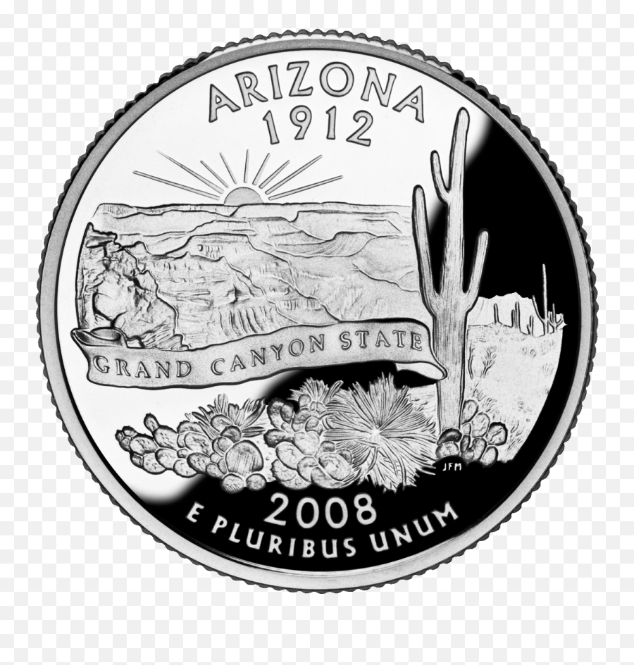 2008 Az Proof - 2008 Arizona State Quarter Png,Proof Png
