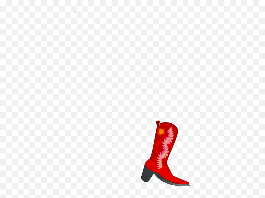 Red Cowboy Boot Clip Art - Red Cowboy Boot Clipart Png,Cowboy Boot Png