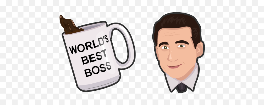 The Office Michael Scott Cursor - Best Boss The Office Cartoon Png,Michael Scott Png