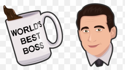 The Office Michael Scott Cursor - Best Boss The Office Cartoon Png,Michael Scott Png