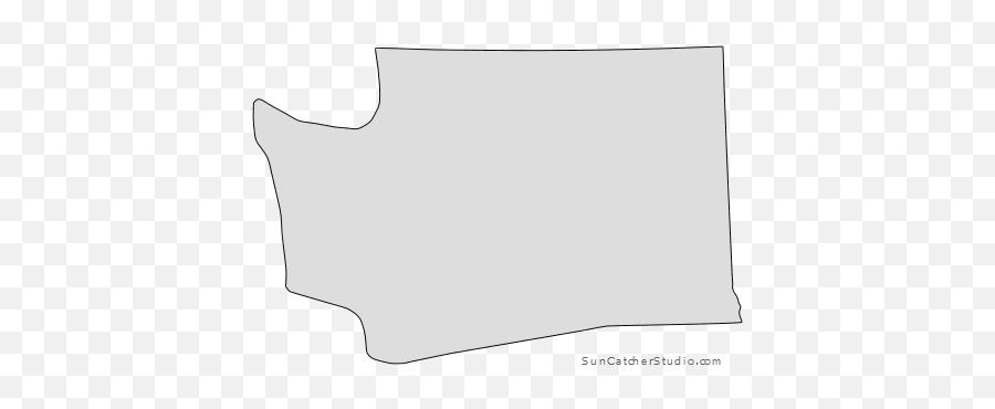 Washington - Map Outline Printable State Shape Stencil Washington State Shape Outline Png,Washington State Png
