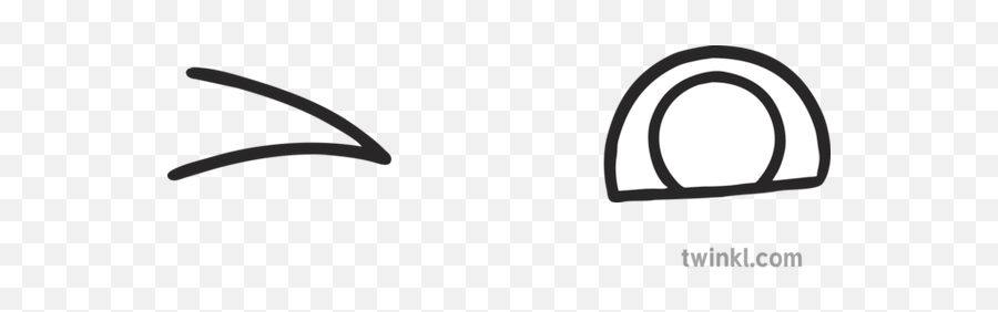 Winking Emoji Eyes Eyfs Black And White Rgb Illustration - Dot Png,Winking Emoji Png