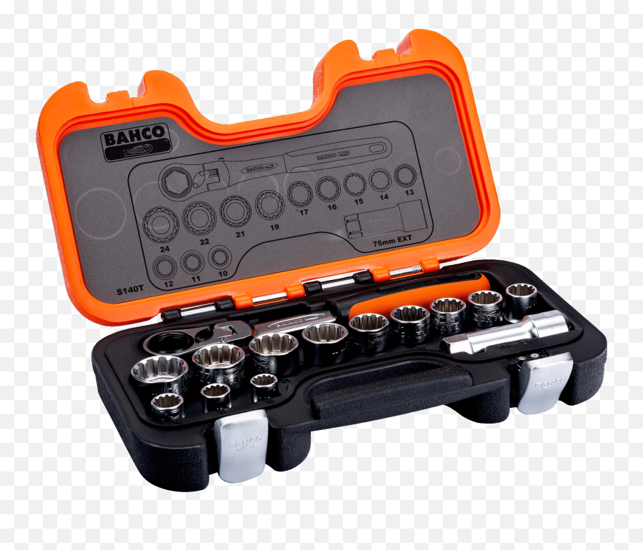 Pass - Through Socket Set With Flexi Head Ratchetextension Bars Storage Case For Socket Set Png,Socket Wrench Png