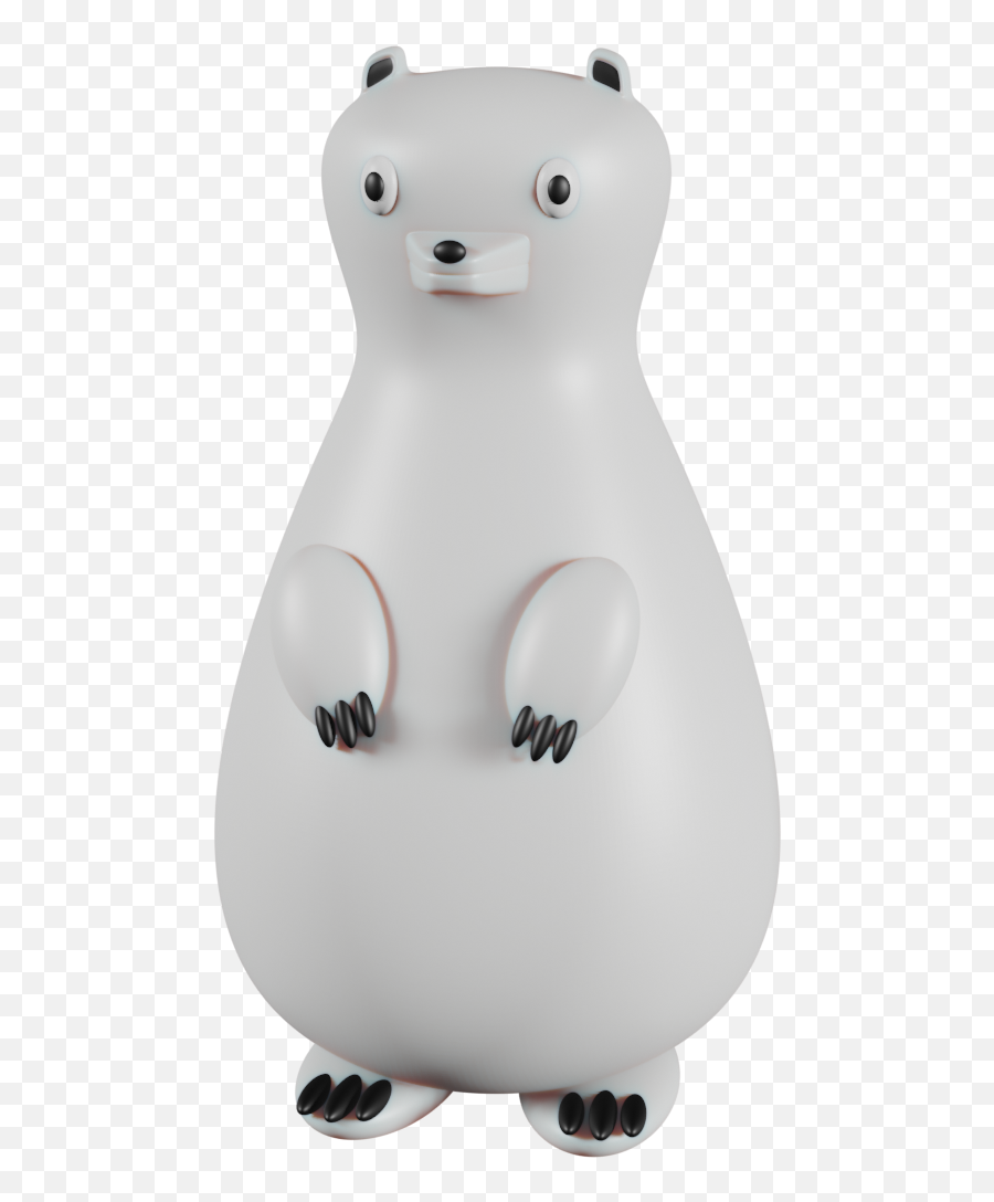 Filepolar Bear Animation Cartoon Sprite 3d Front - Soft Png,Cartoon Bear Png