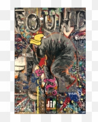 Extra Large Abstract Wall Art - BIG Décor Spray Painting Png