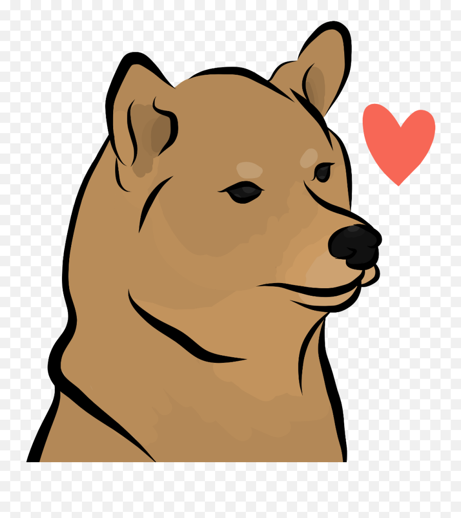 Heart Shiba Dog Love Sadniggahours Pupper Drawing Sketc - Clip Art Png,Shiba Inu Png