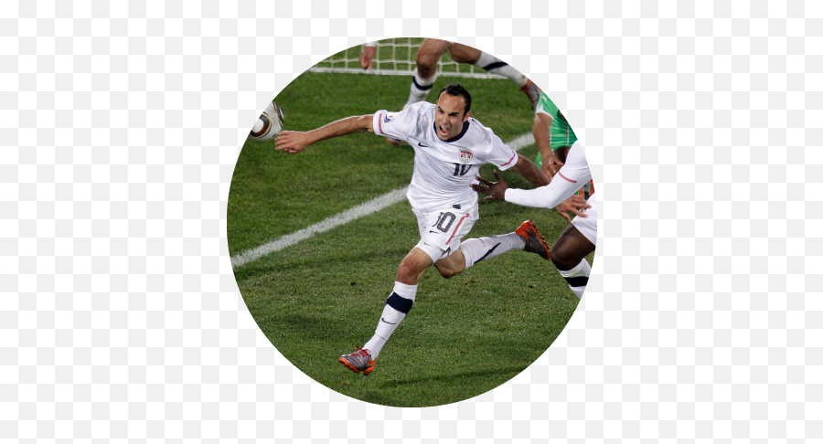 The 10 Most Significant Goals In Us Soccer History Landon - Landon Donovan World Cup Goal Png,Soccer Goal Png