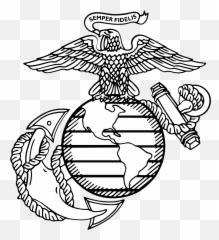 Marine Corps Logo Vector - Eagle Globe And Anchor png