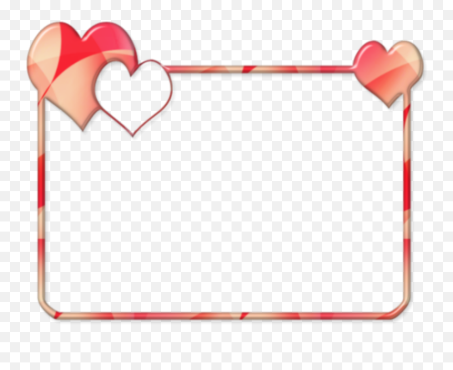 Valentines Day Right Border Of Heart Clip Art - Free Heart Border Frame For Video Editing Png,Valentines Day Border Png