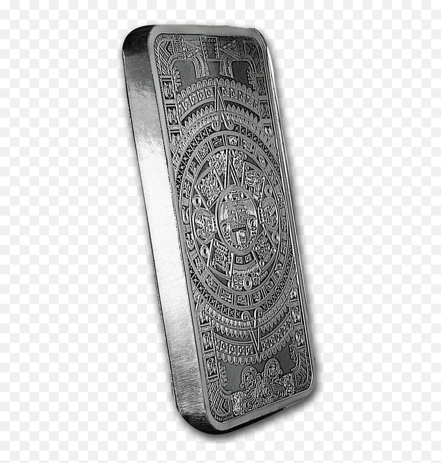 10 Oz Silver Bar - Aztec Calendar Solid Png,Aztec Calendar Png