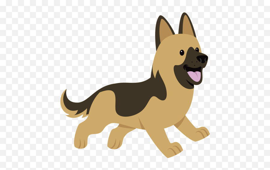 Exercising A German Shepherd How Much U0026 Long - German Shepherd Cartoon Puppy Png,German Shepherd Transparent