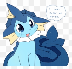 Vaporeon U003eu003eu003e Me Neither Pokemon Eeveelutions Cute - Comic Vaporeon Png,Vaporeon Transparent