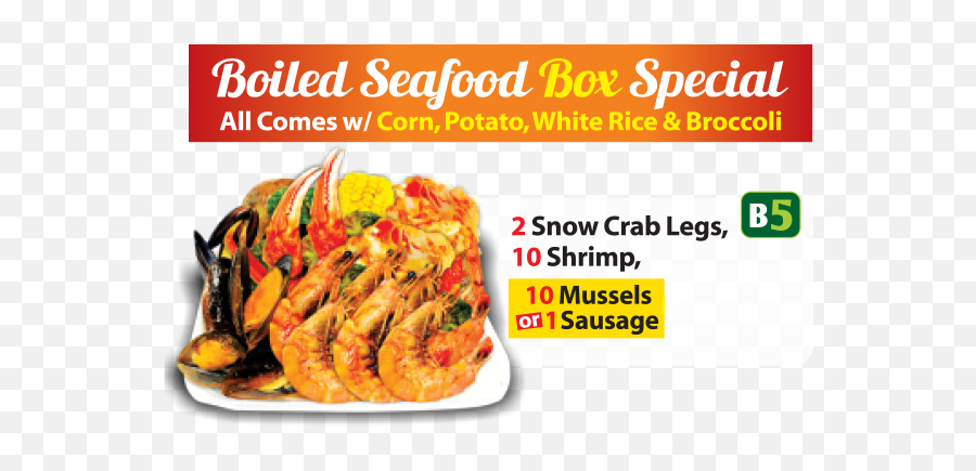 Special Box - B5 Spicy Png,Crab Legs Png