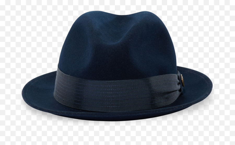 Download Hd Navy Blue Fedora Hats Transparent Png Image - Transparent Detective Hat Png,Fedora Transparent