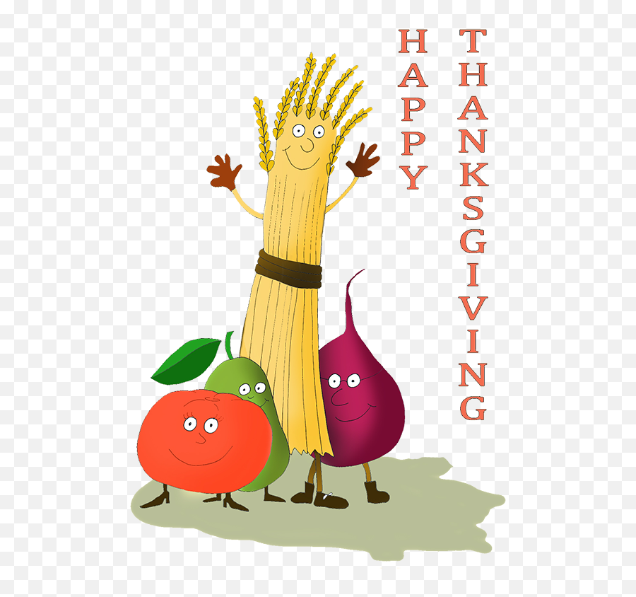Clipart Happy Thanksgiving - Cute Happy Vegan Thanksgiving Png,Thanksgiving Clipart Transparent