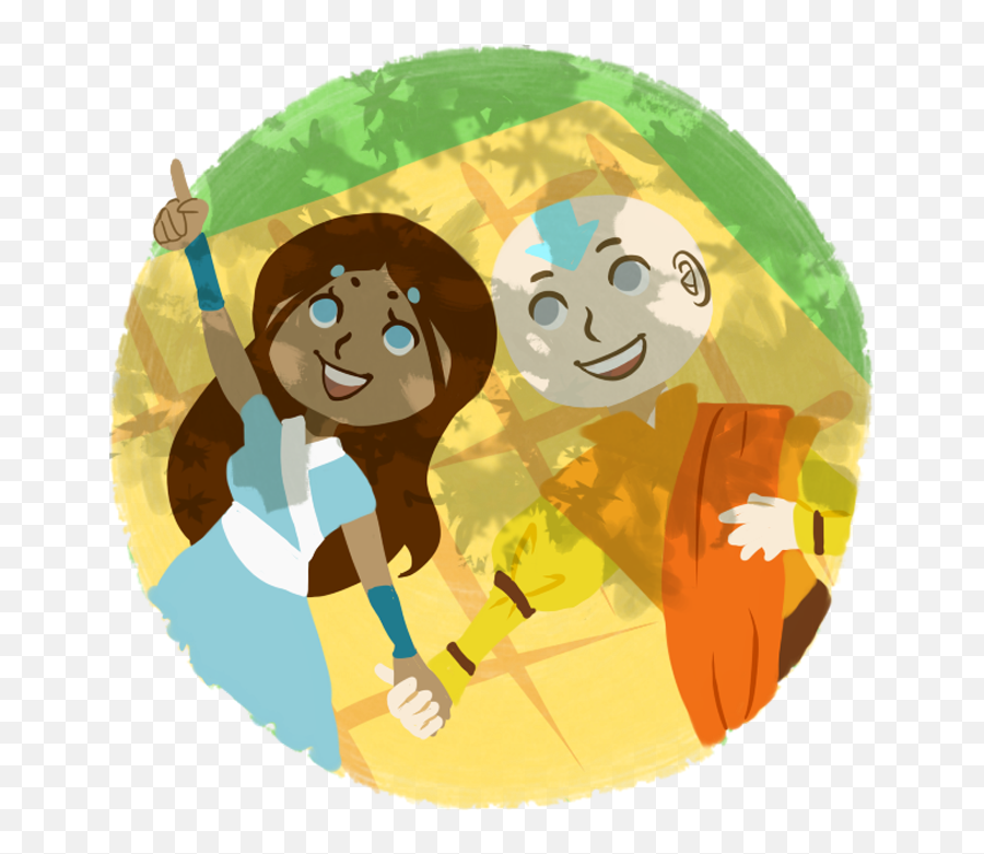 Download Hd My Art Aang Katara Avatar - Last Airbender Avatar Katara Princess Yue Png,Avatar The Last Airbender Png