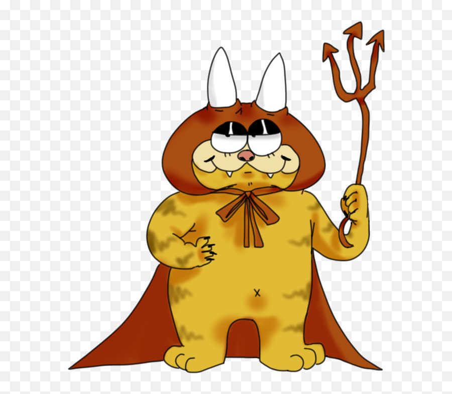 Garfield Devil - Pitchfork Png,Garfield Transparent