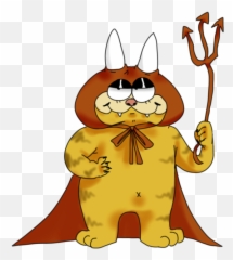 Garfield Devil - Pitchfork png