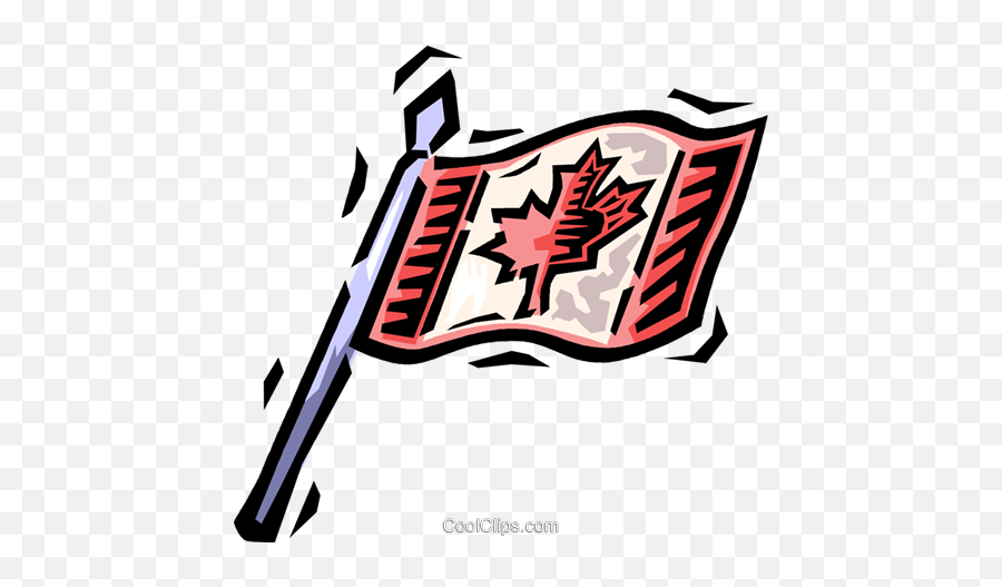 Canadian Flag Royalty Free Vector Clip Art Illustration - Language Png,Canadian Flag Transparent
