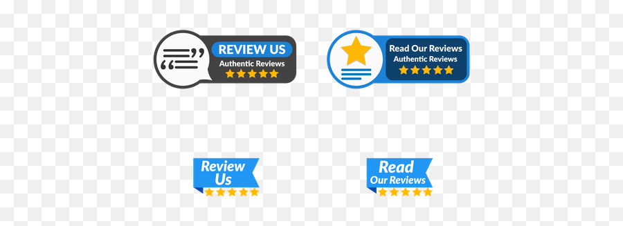 Badge Buttons To Read And Write Reviews - Vertical Png,Read And Write Icon