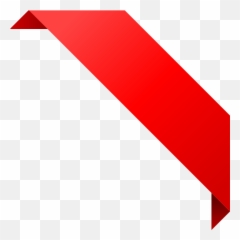 Free Red Corner Ribbon Clip Art - Corner Red Ribbon Png,Red Banner Png