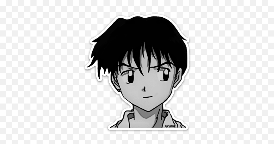 Miroku Peeking Slap Akyume - Cartoon Png,Peeking Png