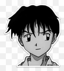 Miroku Peeking Slap Akyume - Cartoon Png,Peeking Png