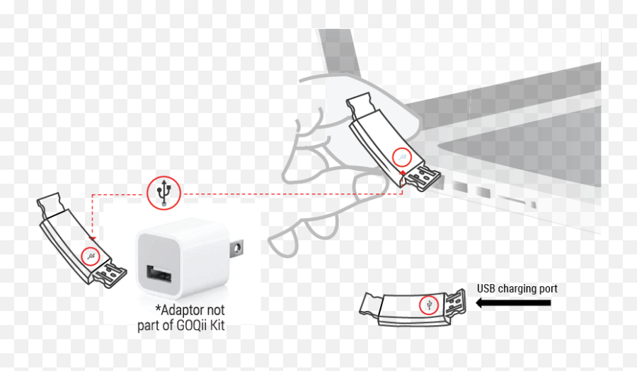 Goqii - Goqii Smart Watch Charger Png,Battery Icon On Laptop Not Showing