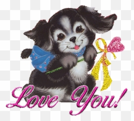 Love You Puppy Gif - Chien I png