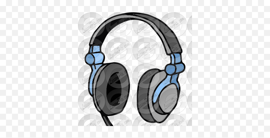 Headphone Picture For Classroom Therapy Use - Great Headphones Png,Headphones Clipart Transparent