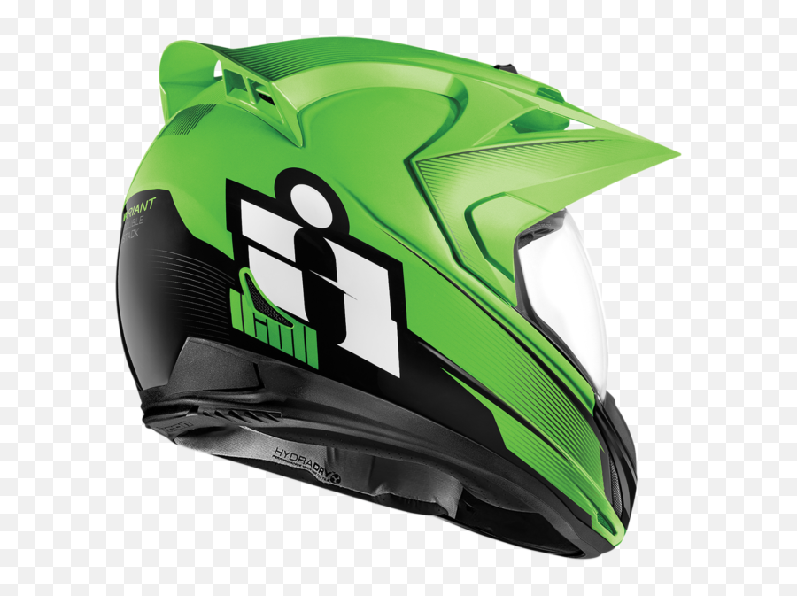 Icon Variant Double Stack Motorcycle Helmet Green 2xl - Doll Png,Chin Curtain For Icon Airmada