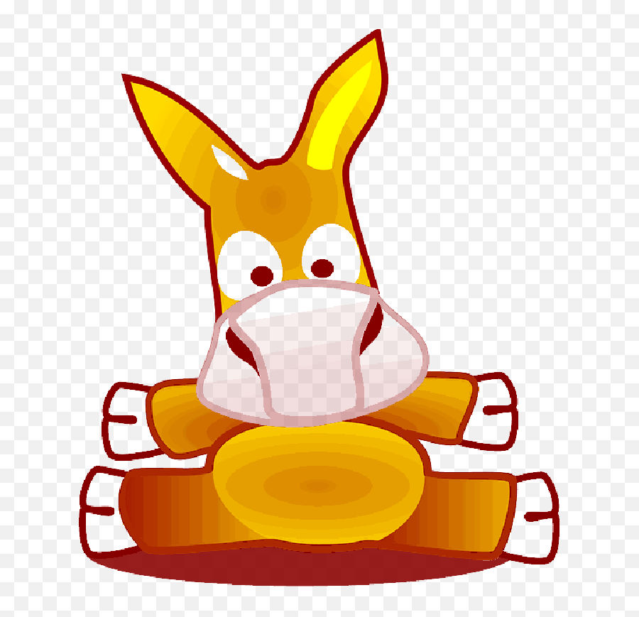 Icon Orange Donkey Cute Theme Apps Mule - Cartoon Mule Donkey Logo Png,Donkey Kong Icon