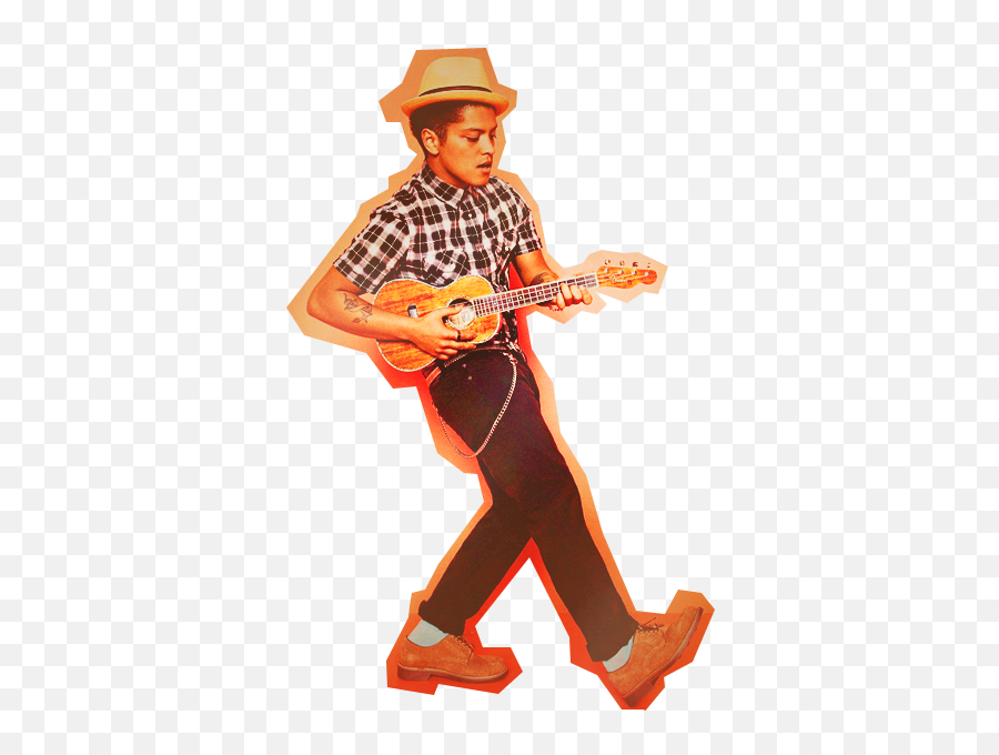 Bruno Mars Png Background Image - Bruno Mars With Guitar Photoshoot,Bruno Mars Png