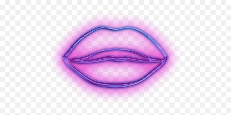 Neon Lips Png 4 Image - Neon Lips Sign Png,Pink Lips Png