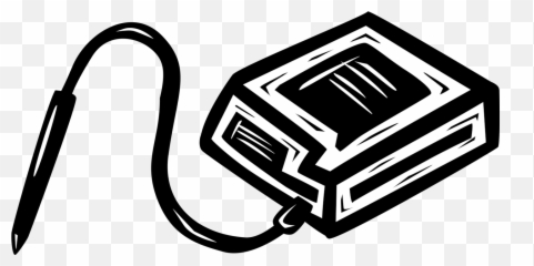 Graphics Tablet With Pen Stylus - Vector Image Language png