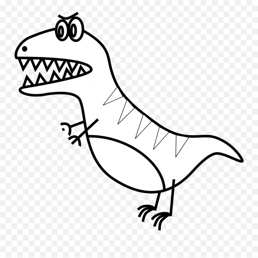 Simple T Rex Drawing - T Rex Clip Art Png,Tyrannosaurus Rex Png