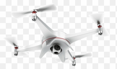 Quadcopter Drone Flying - White Png