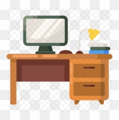 Home Office Icon - Computer Desk Png,Computer Desk Png